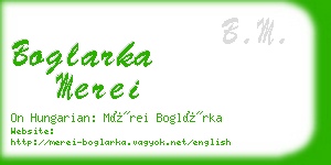 boglarka merei business card